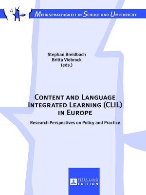 cover image of Content and Language Integrated Learning (CLIL) in Europe